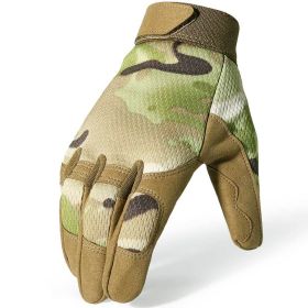 Tactical Gloves Camo Military Army Cycling Glove Sport Climbing Paintball Shooting Hunting Riding Ski Full Finger Mittens Men (Color: A9 Multicam, size: XL)