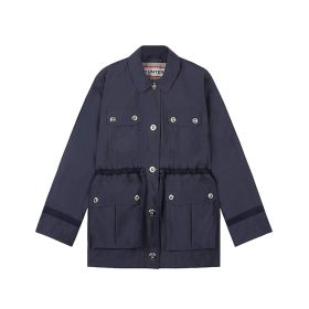 Hunter Women's Refined Waterproof Garden Jacket in Navy (size: S)