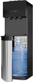 Bottom Loading Water Cooler Dispenser with BioGuard- 3 Temperature Settings- UL/Energy Star Approved- Bottled/Filtered (Style: Bottled)