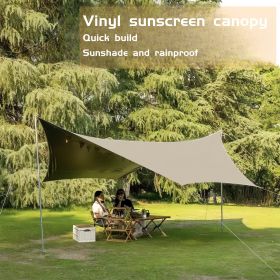 Hammock Rain Fly, Camping Tarp with Poles, Waterproof and Ultralight Survival Tent Tarp for Outdoors, Camping, Hiking, Picnic, Backpacking (size: BY-001-3*45)