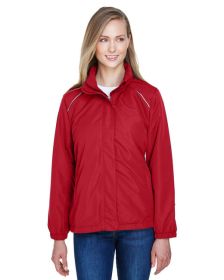 CORE365 78224 Ladies' Profile Fleece-Lined All-Season Jacket (Color: CLASSIC RED, size: 2XL)