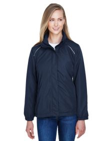 CORE365 78224 Ladies' Profile Fleece-Lined All-Season Jacket (Color: CLASSIC NAVY, size: XS)